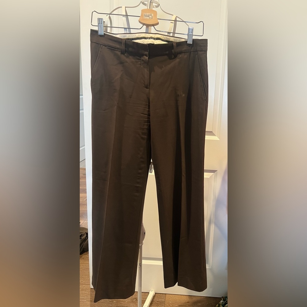 Theory Women's Brown‎ Trousers pants size 4 wool classic